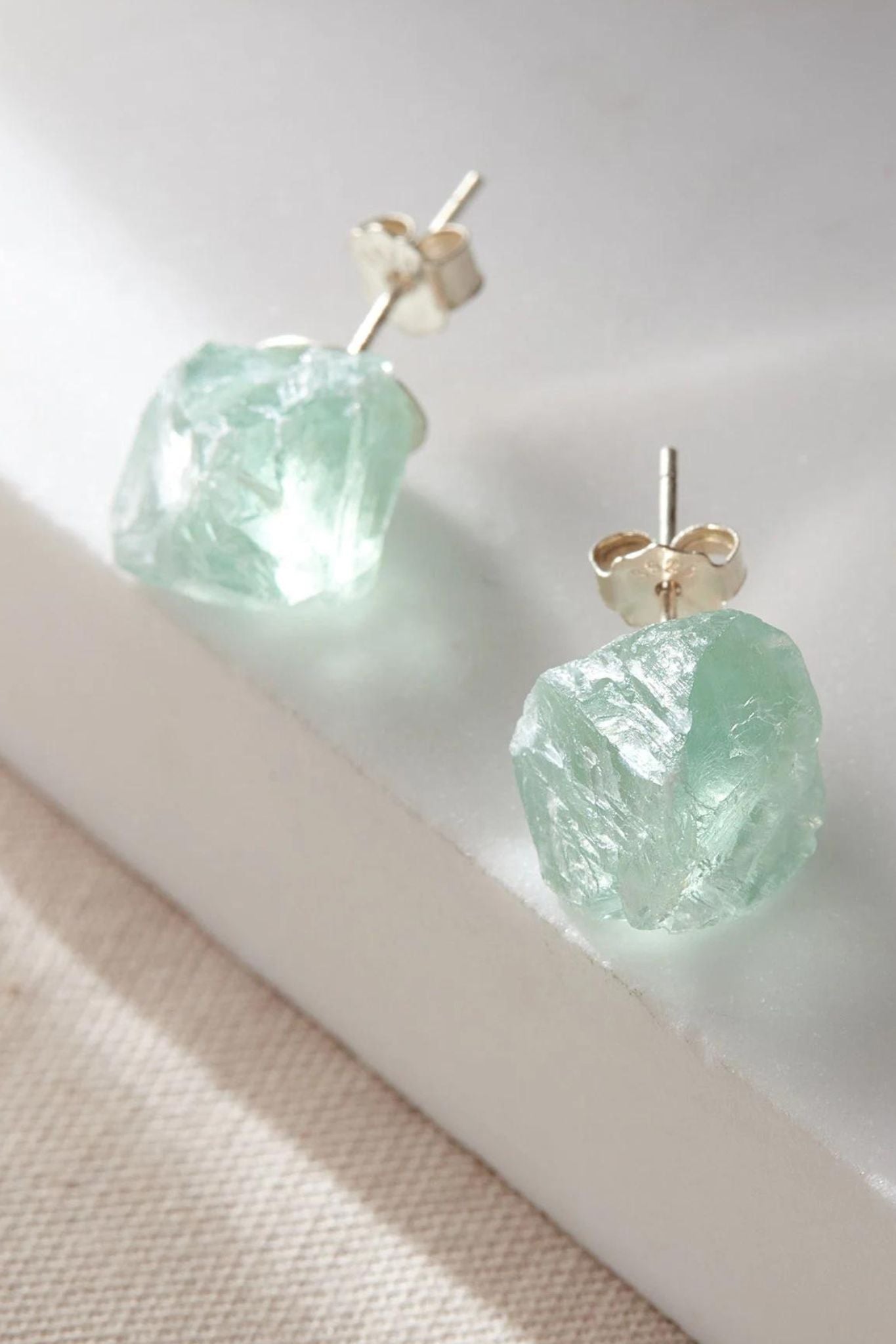 rough-cut-crystal-studs-in-silver-green