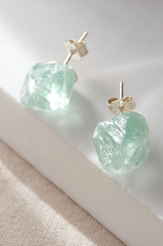 rough-cut-crystal-studs-in-silver-green