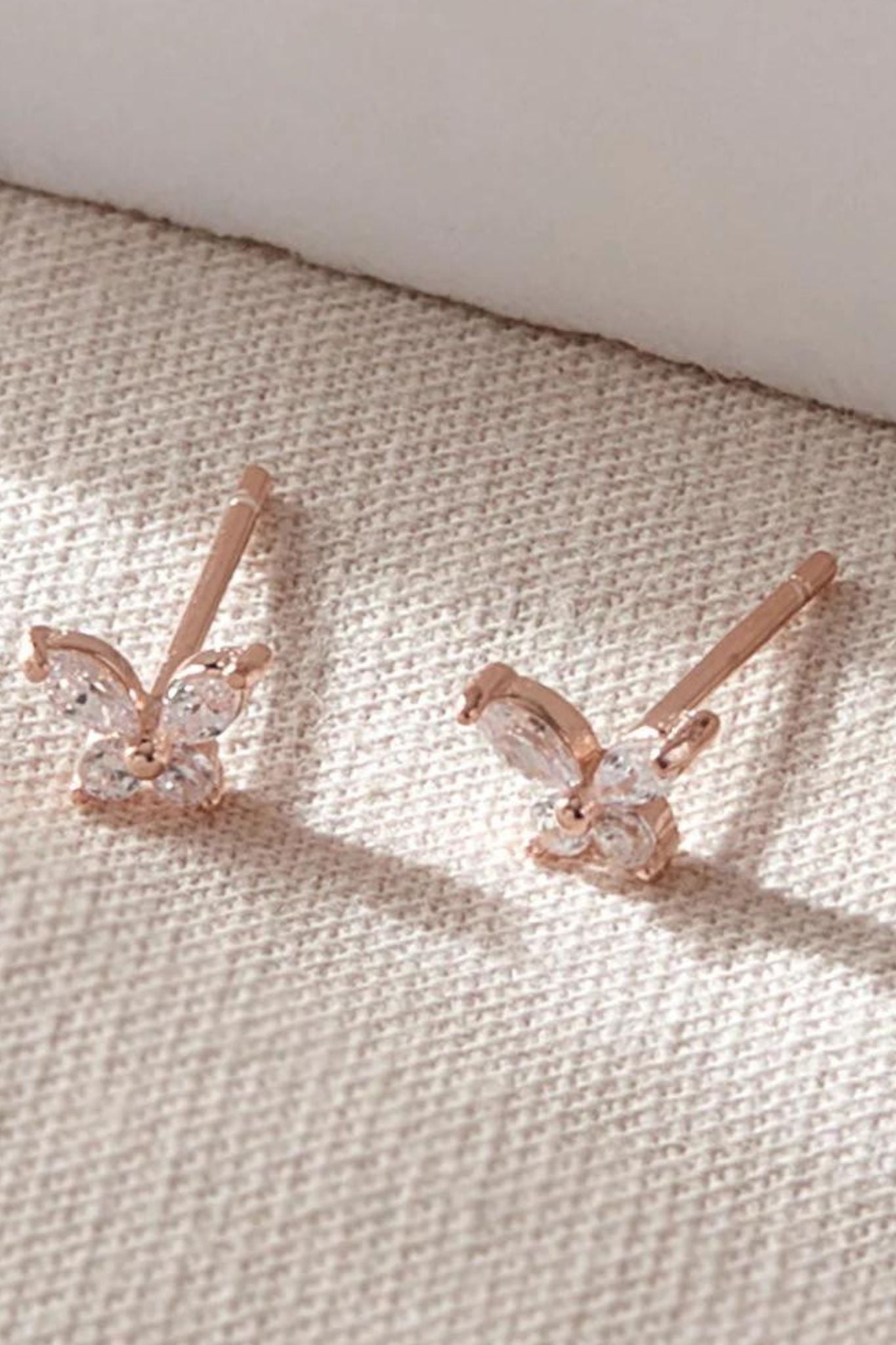 sterling-silver-cz-butterfly-studs-in-rose-gold