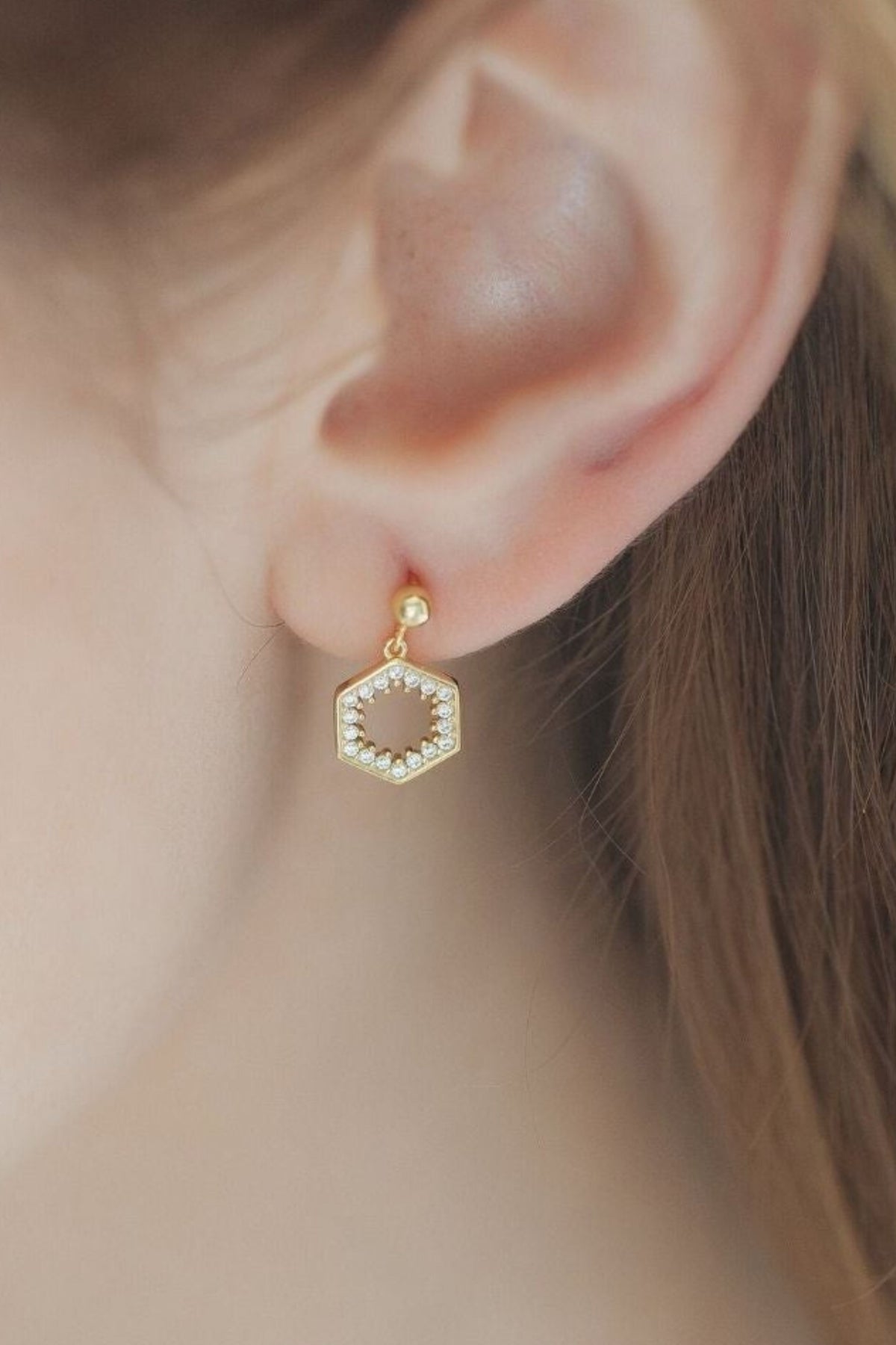 sterling-silver-hexagonal-drop-earrings-in-gold-model