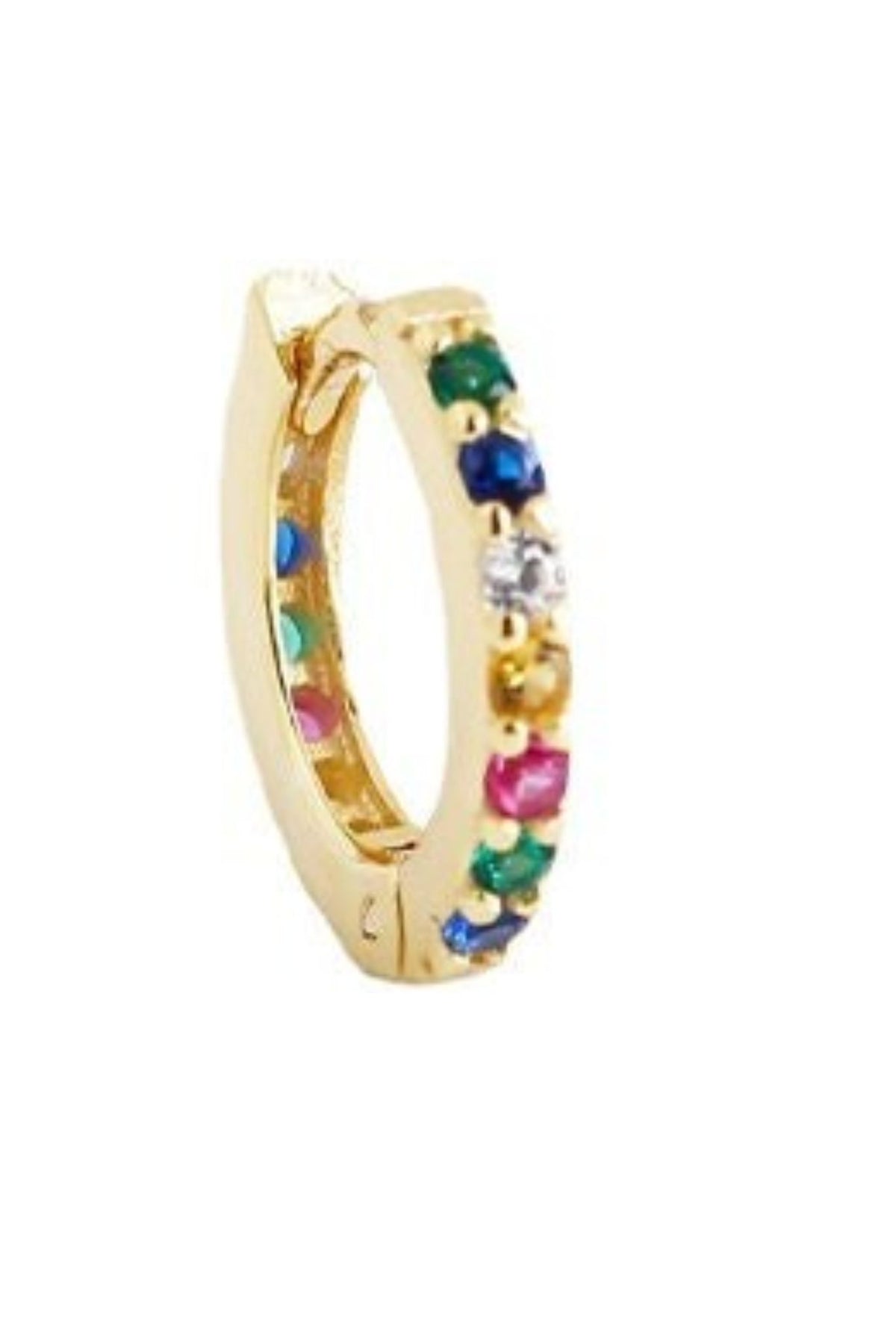 sterling-silver-cz-huggie-hoops-in-gold-multi-closeup