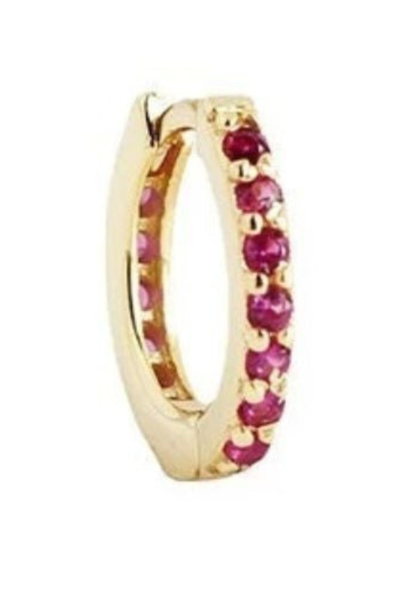 sterling-silver-cz-huggie-hoops-in-gold-pink-closeup