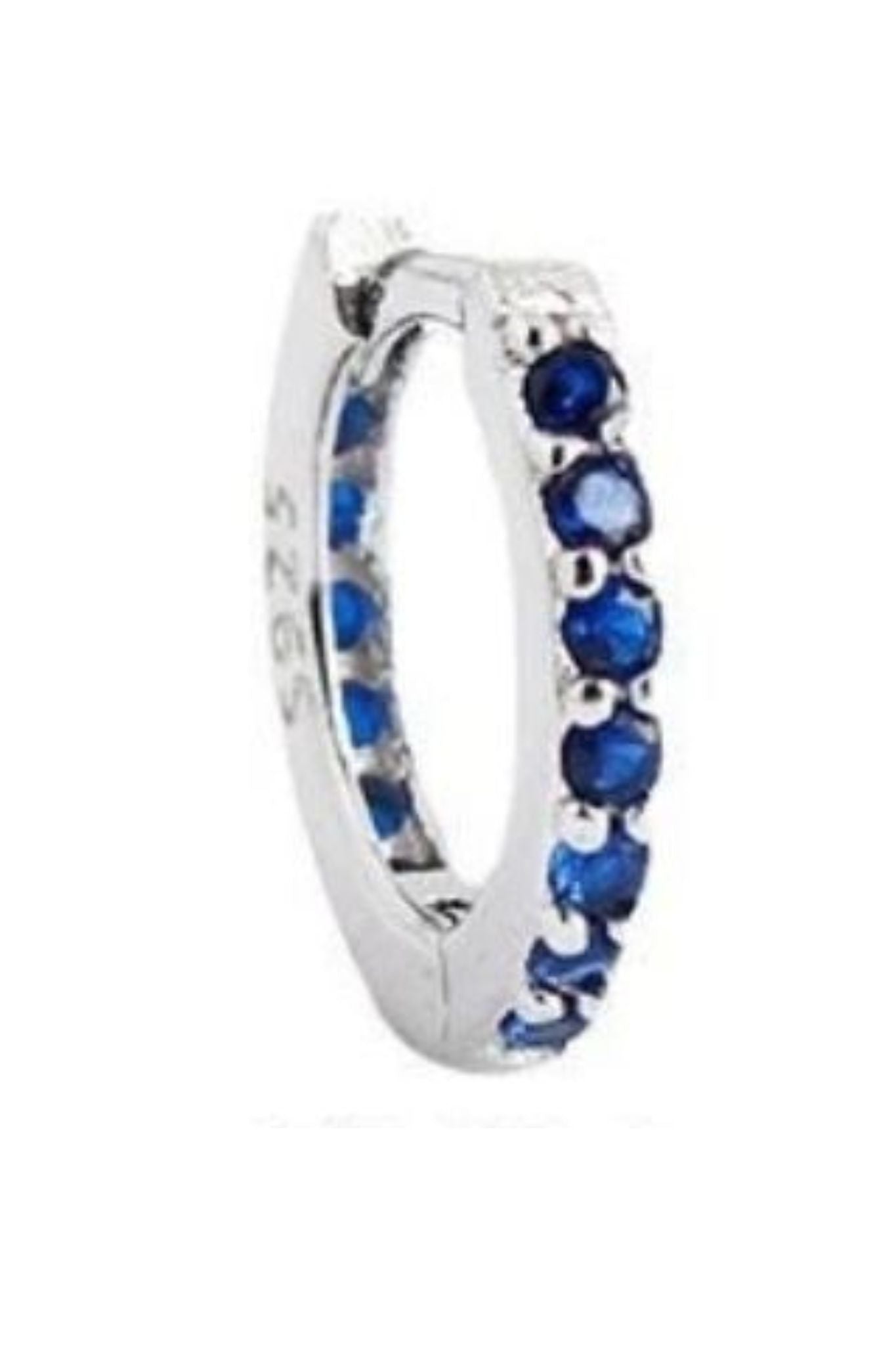 sterling-silver-cz-huggie-hoops-in-silver-blue-closeup