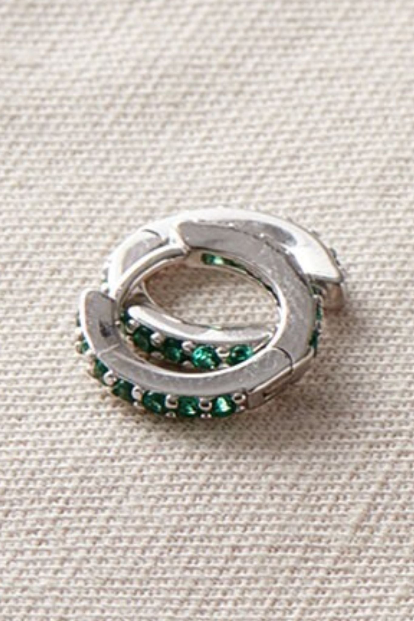sterling-silver-cz-huggie-hoops-in-silver-green