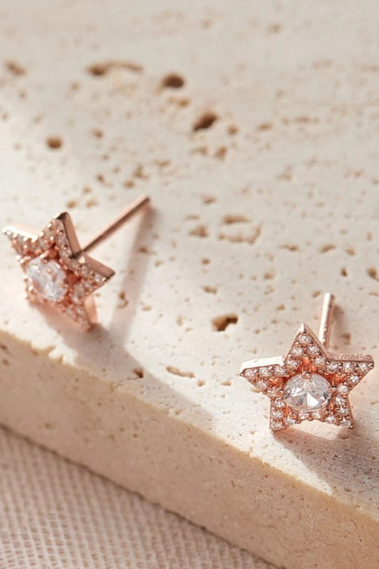 sterling-silver-cz-star-studs-in-rose-gold