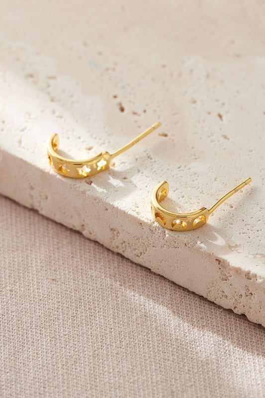 sterling-silver-mismatched-star-moon-half-hoops-in-gold-flat