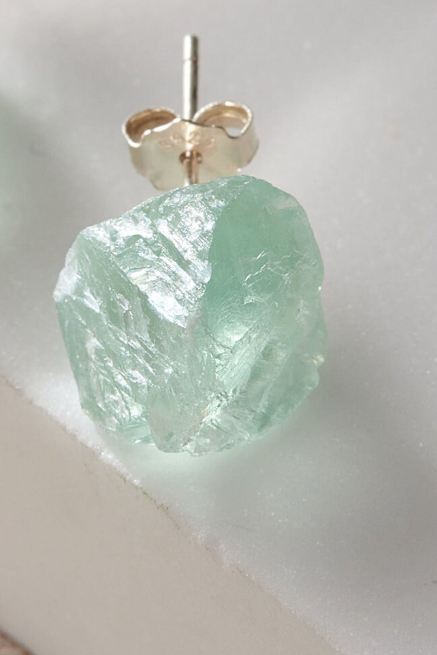 rough-cut-crystal-studs-in-silver-green-closeup