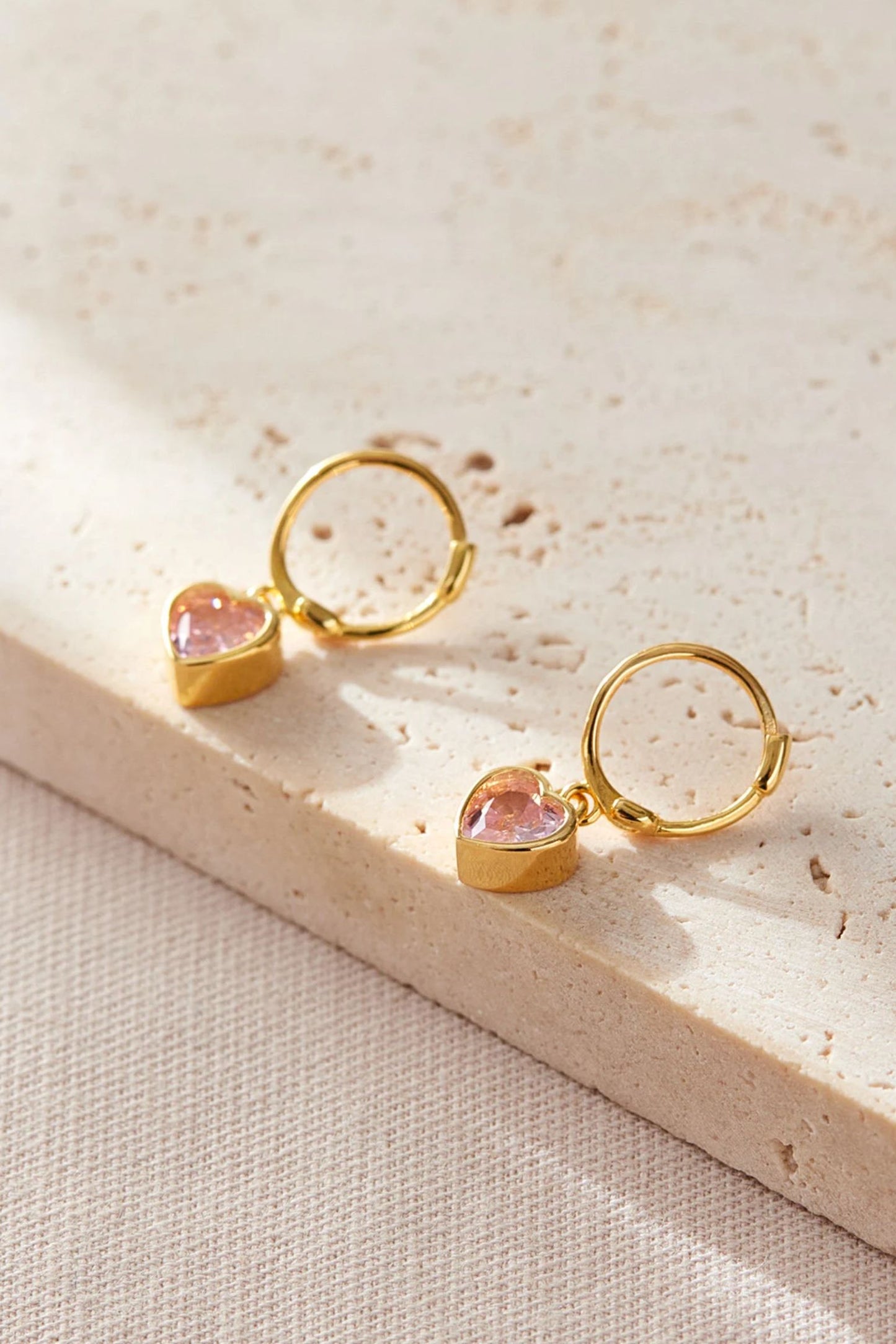 sterling-silver-cz-heart-hoops-in-gold-pink