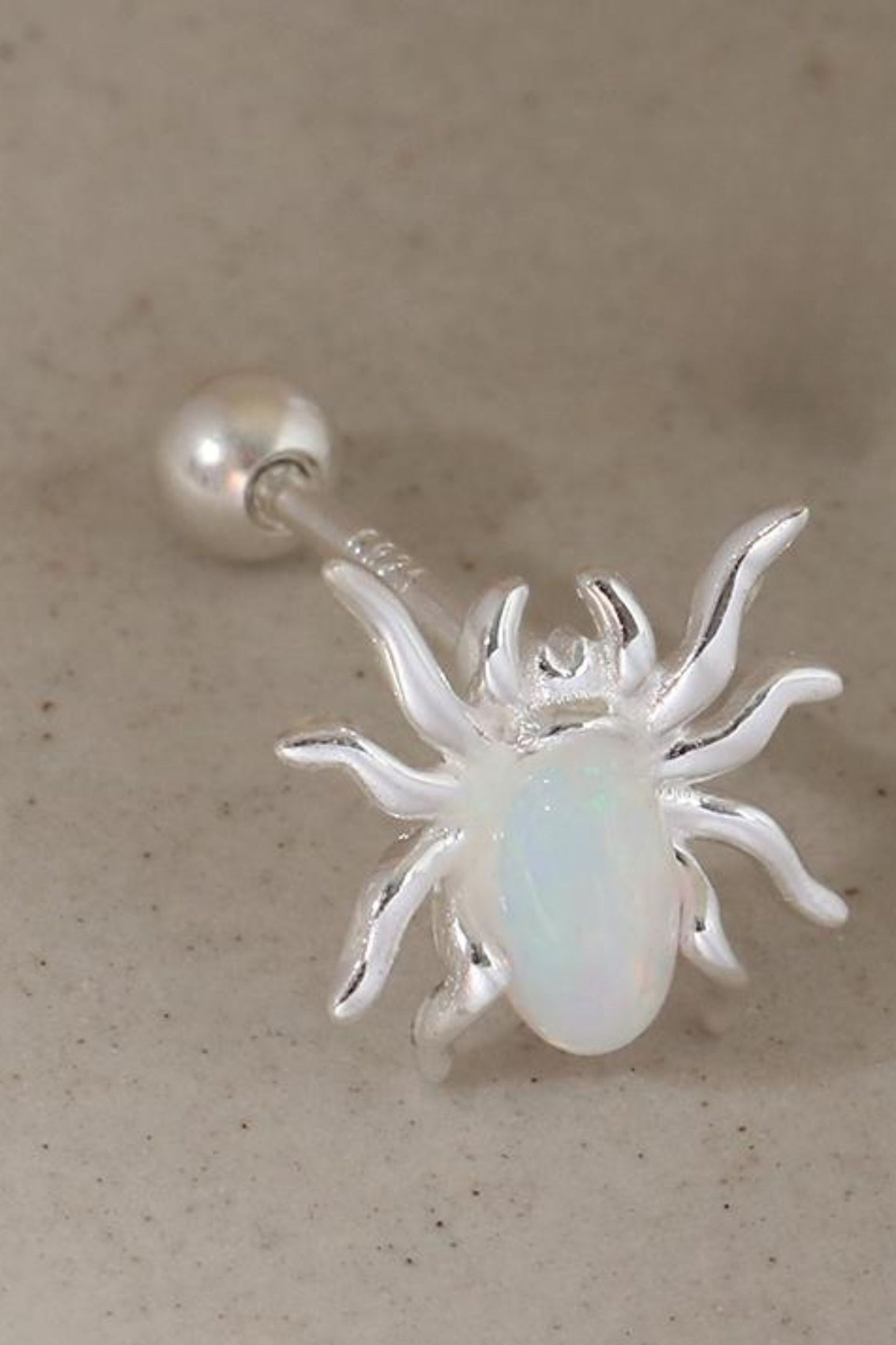 sterling-silver-spider-opal-cartilage-stud-single-closeup