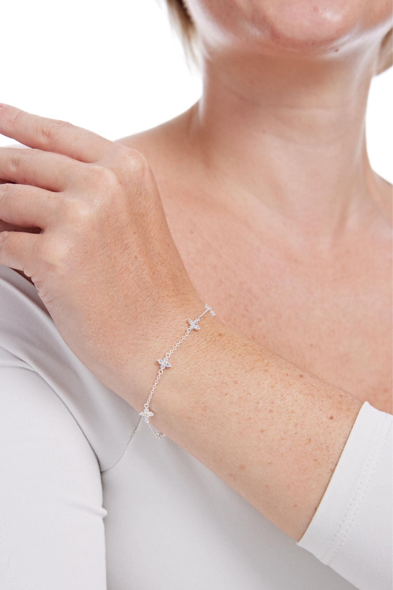 sterling-silver-cz-floral-bracelet-mum-model