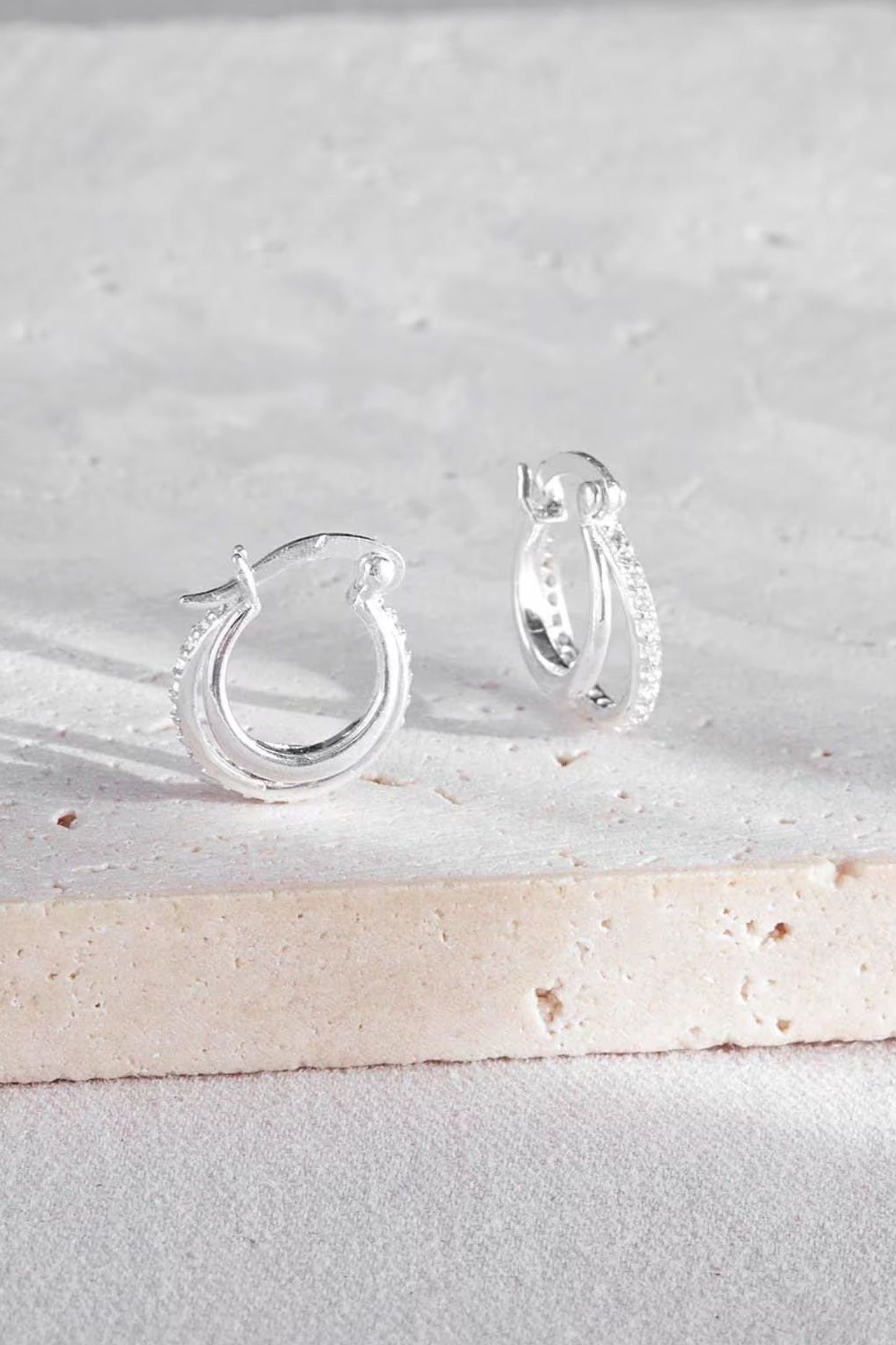 sterling-silver-cz-double-hoops-in-silver