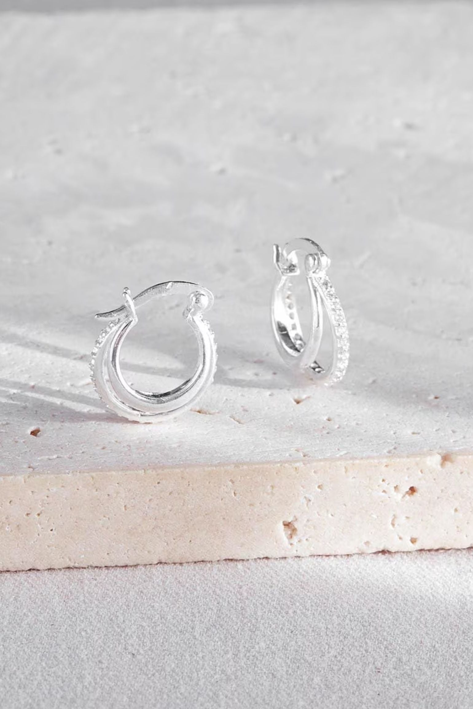sterling-silver-cz-double-hoops-in-silver