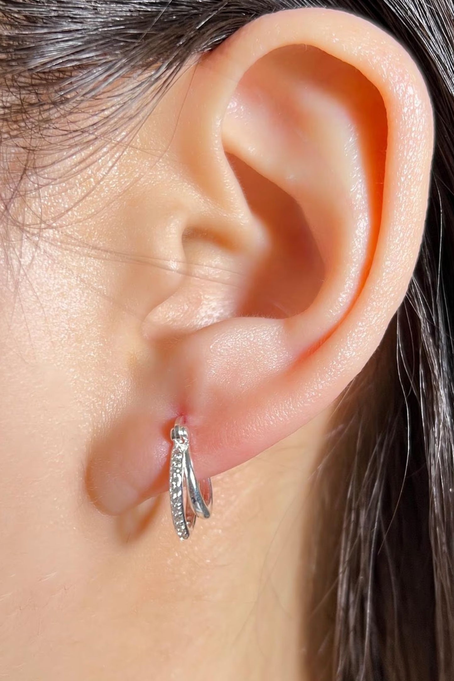 sterling-silver-cz-double-hoops-in-silver-model