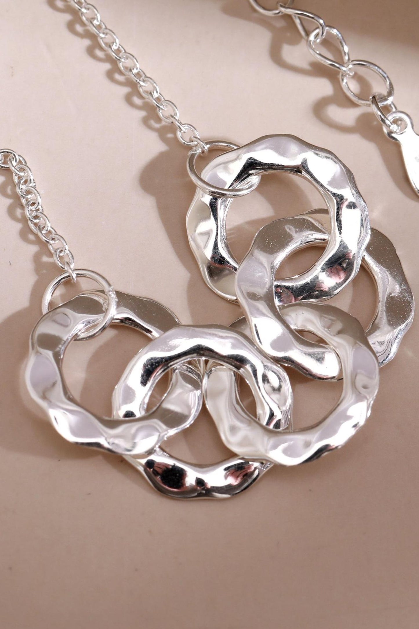 sterling-silver-five-hammered-rings-bracelet-closeup