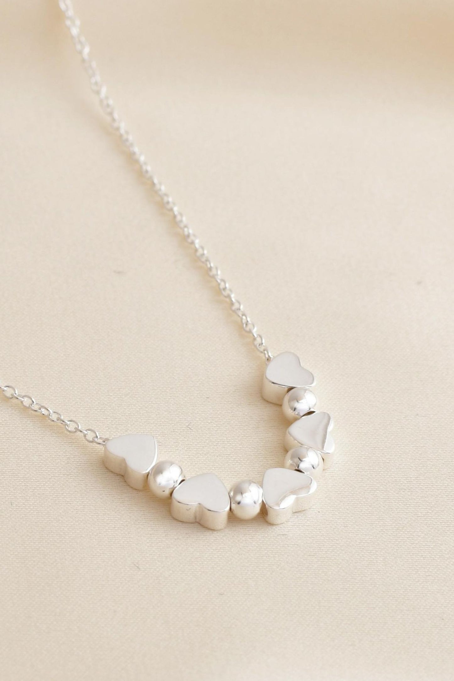 sterling-silver-five-love-heart-beaded-necklace-bridesmaid