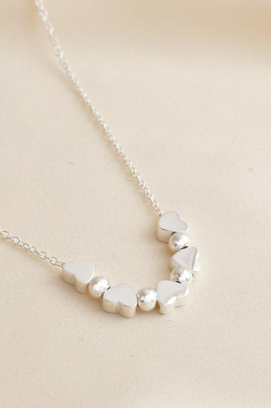 sterling-silver-five-love-heart-beaded-necklace-bridesmaid