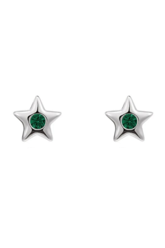 sterling-silver-dainty-cz-star-studs-in-silver-green-earrings