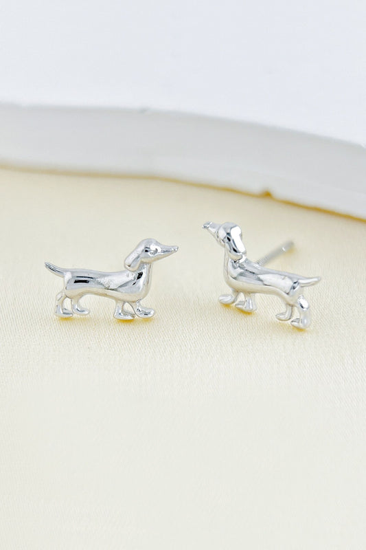 sterling-silver-sausage-dog-studs-in-silver
