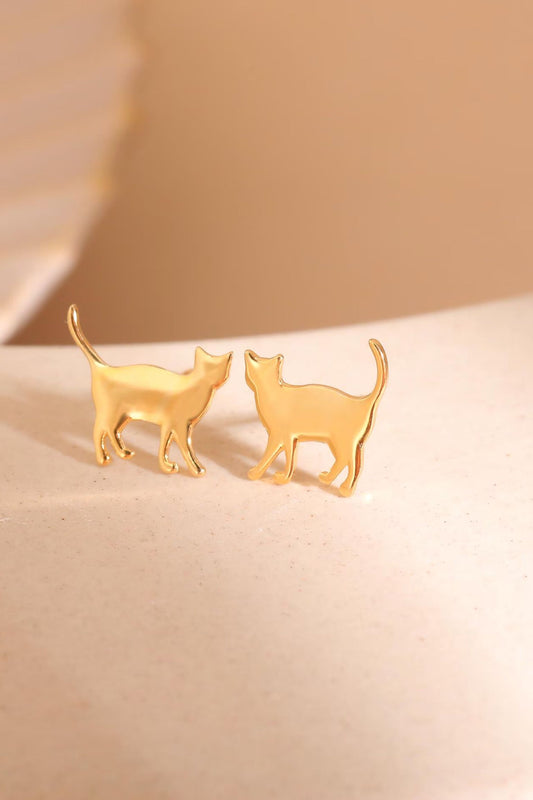 sterling-silver-cute-cat-studs-in-gold