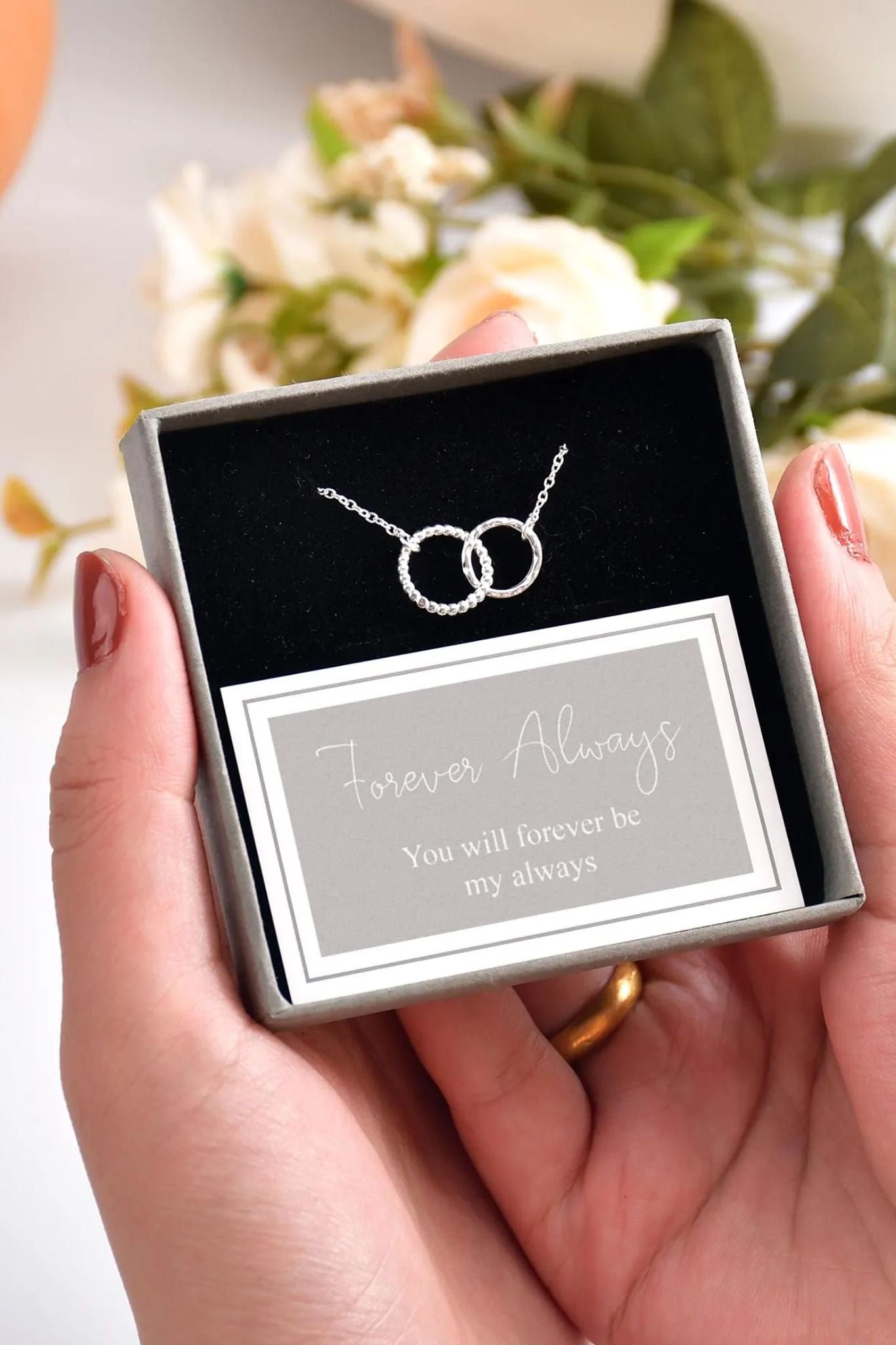 sterling-silver-dual-circle-bracelet-forever-always-gift-box-card