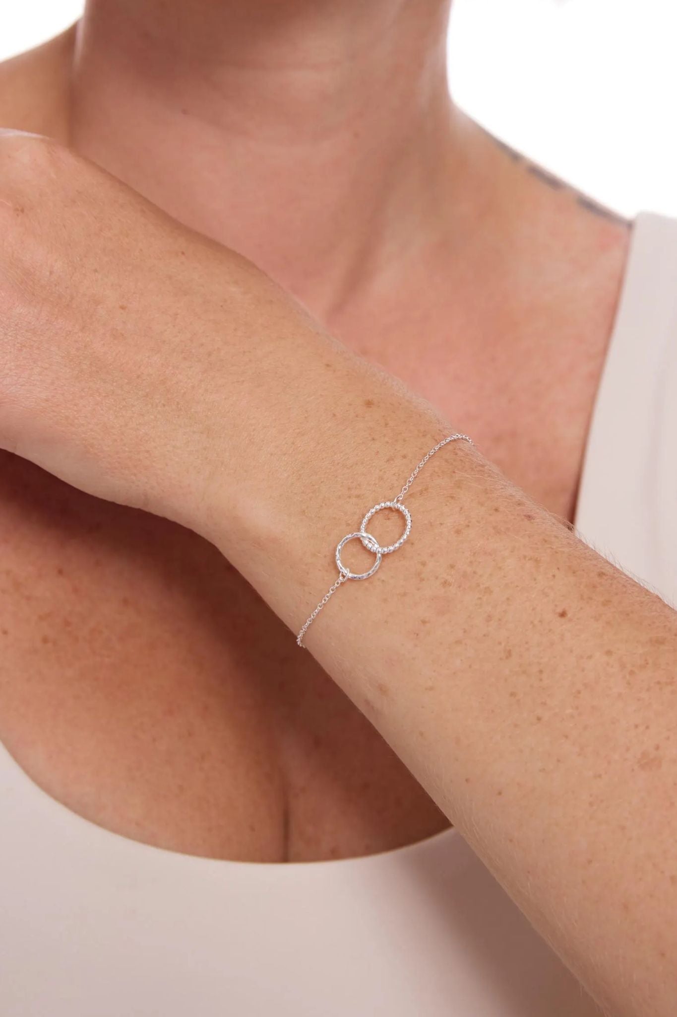 sterling-silver-dual-circle-bracelet-forever-always-model-wrist