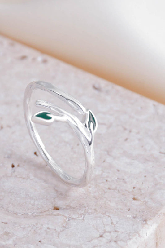 sterling-silver-leaf-wrap-ring-green