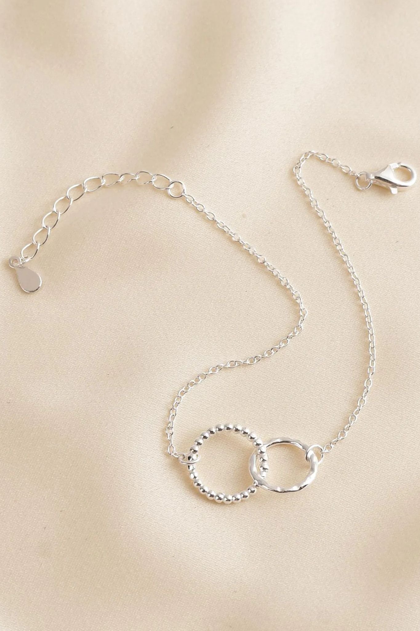 sterling-silver-dual-circle-bracelet-forever-always-laying-flat