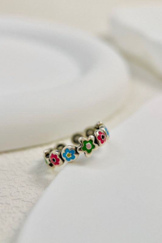 sterling-silver-enamel-colourful-floral-ring-open-band