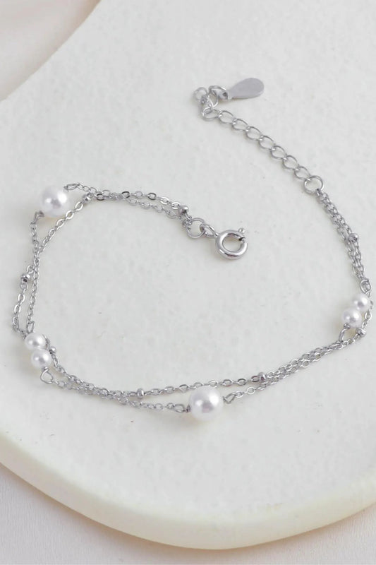 sterling-silver-pearl-double-chain-bracelet-closeup