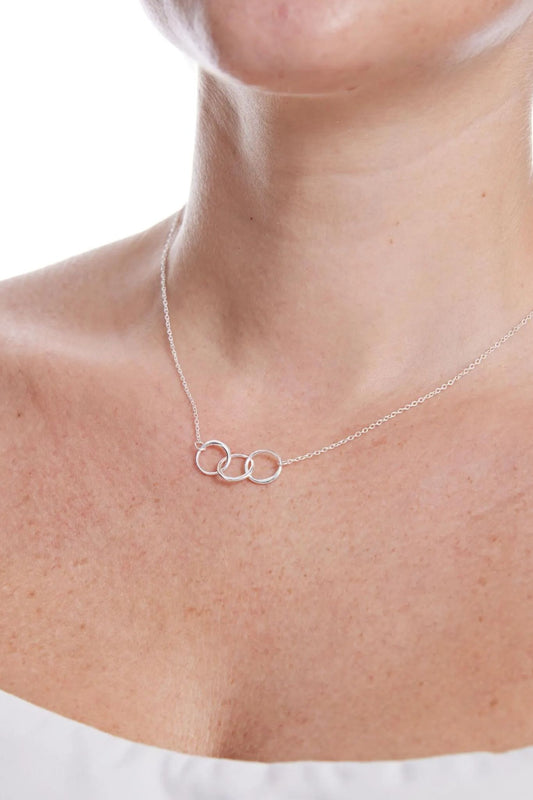 sterling-silver-trio-interlocking-circles-necklace-model-neckline