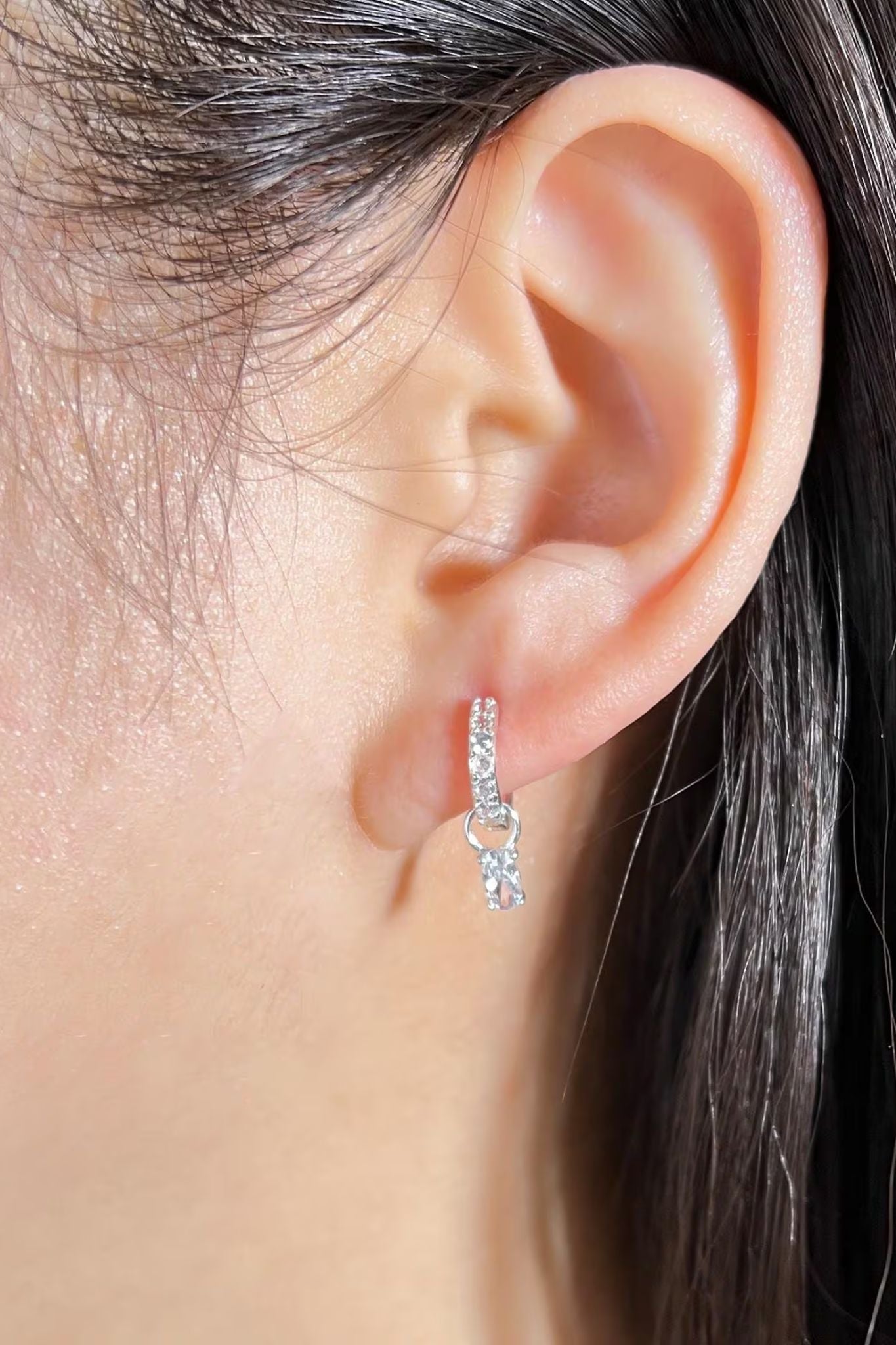 sterling-silver-cz-huggie-hoops-model