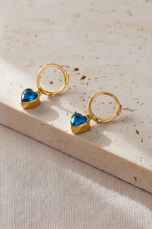 sterling-silver-cz-heart-hoops-in-gold-blue